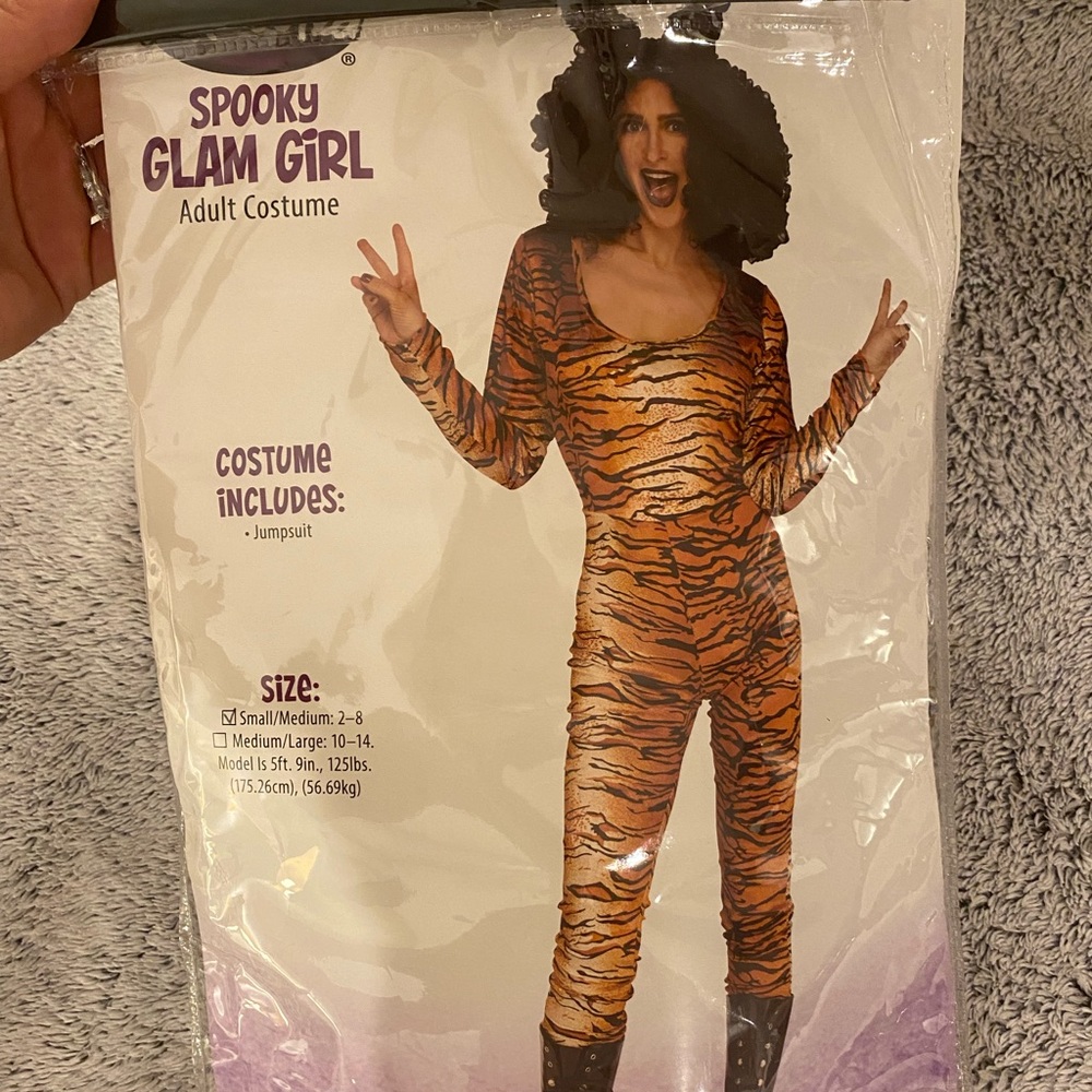 Women tiger costume jumpsuit Halloween small/medium